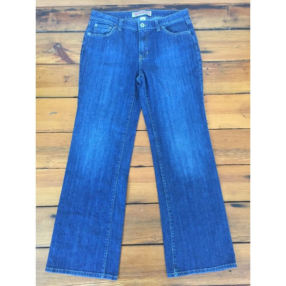 Gap Essential Fit Faded Boot Cut Cotton Blend Denim Blue Jeans 8 Regular 31x30